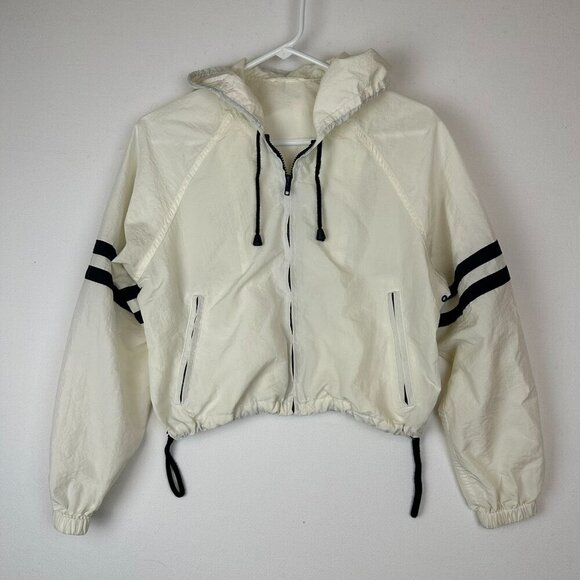 Brandy Melville Jackets & Blazers - J. Galt Brandy Melville Hooded Full Zip Lightweight Windbreaker Jacket